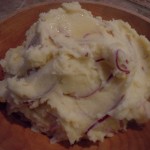 Perfectly Mashed Potatoes and Red Onion